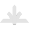 Ekena Millwork Redmond Architectural Grade PVC Gable Bracket, 48"W x 30"H x 6"D x 6"F, 15/12 Pitch GBP048X30X0606RED00 - alternate 5